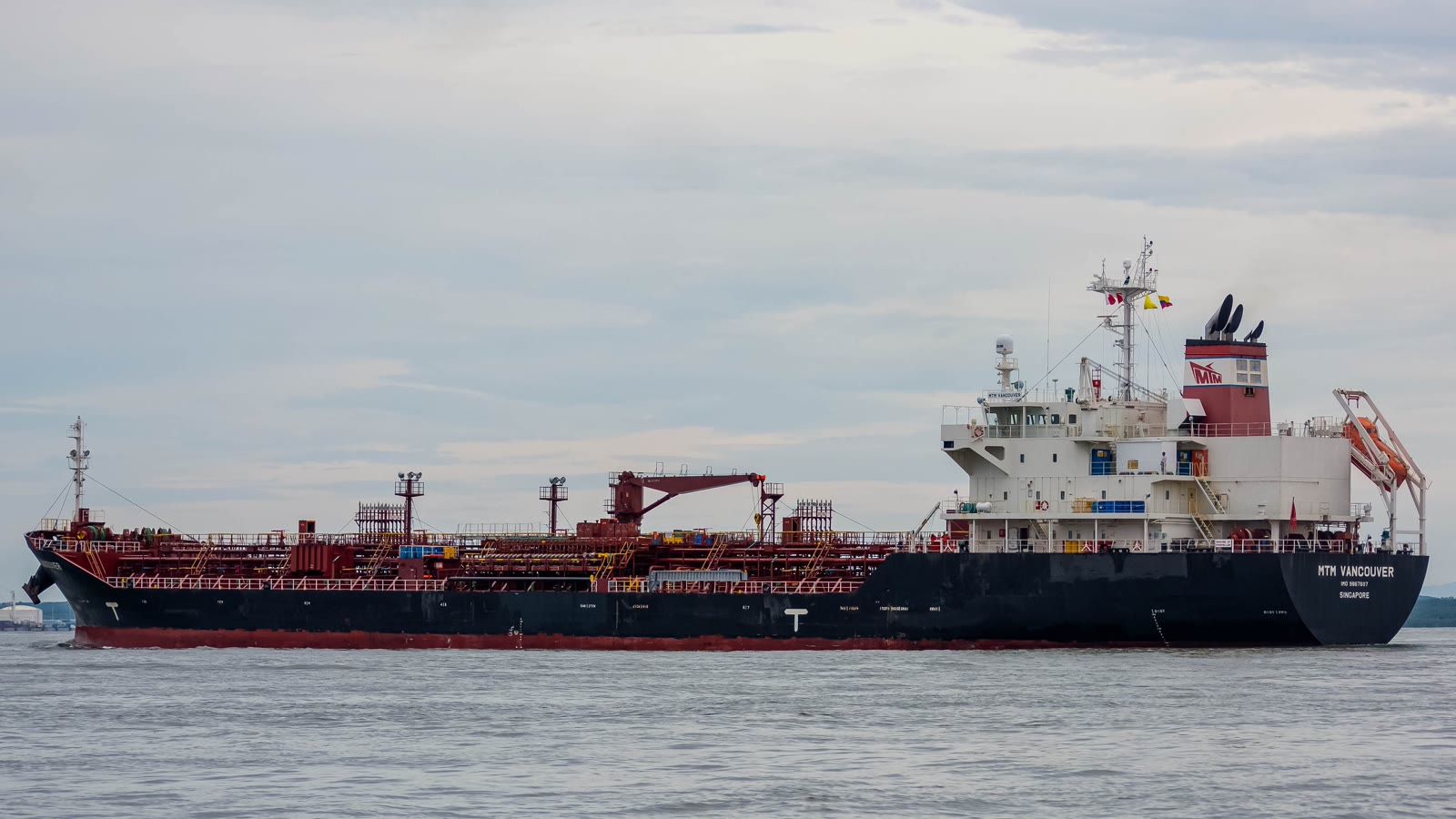 Illustrative oil tanker sailing in open water, representing seaborne petroleum logistics.